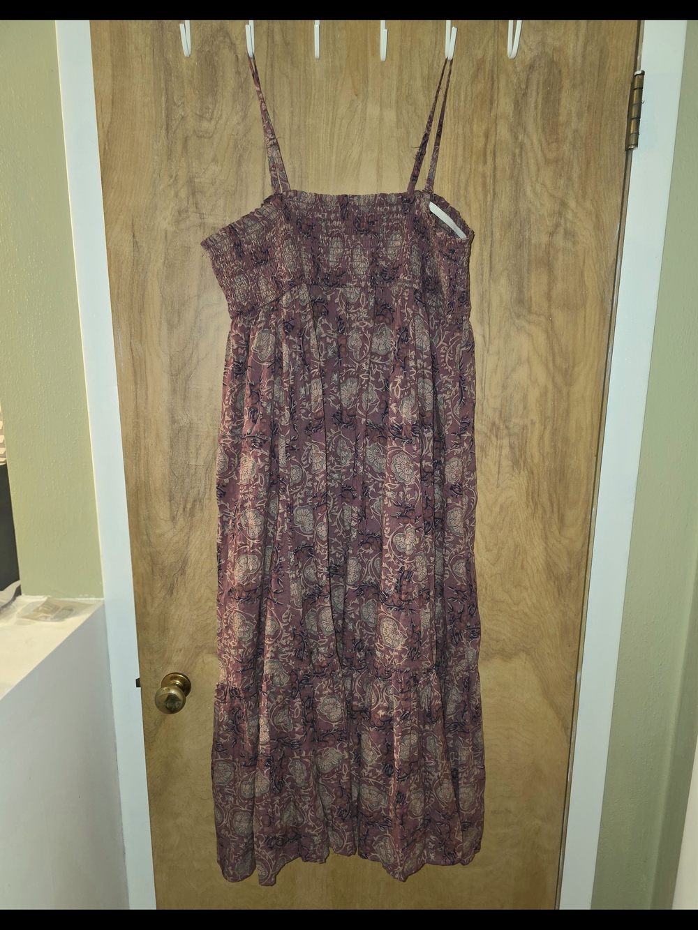 NATURAL LIFE New With Tags XL Convertible Mauve Floral Boho Maxi Skirt Dress - Picture 8 of 11